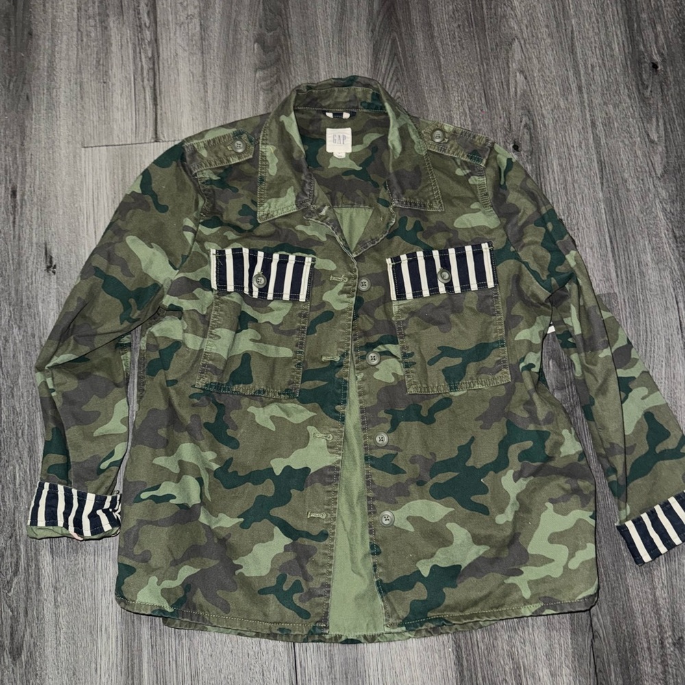 GAP Green Camouflage Field Jacket